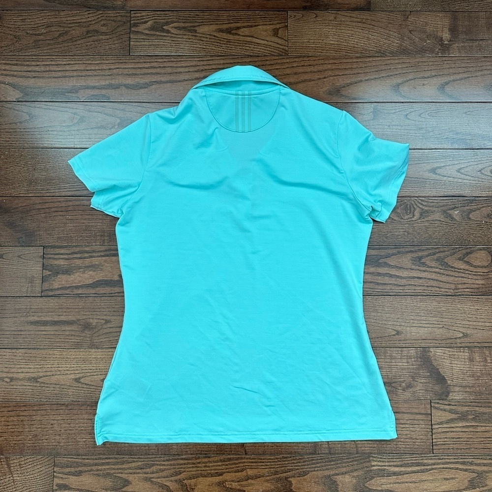 Adidas Women's Mint Green Polo Shirt - Picture 7 of 8
